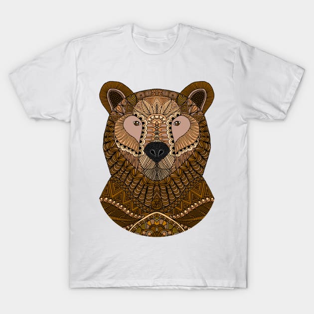 Brown Bear T-Shirt by ArtLovePassion